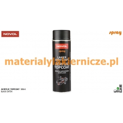 NOVOLSPRAY/NOVOL SPRAY ACRYLIC TOPCOAT BLACK SATIN 500ml materialylakiernicze.pl